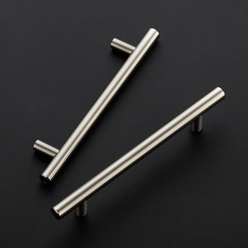 Ravinte 60 Pack | 7.38'' Cabinet Pulls Brushed Nickel Stainless Steel Kitchen Drawer Pulls Cabinet Handles 7-3/8â€Length, 5â€ Hole Center with Mounting Template - Image 2